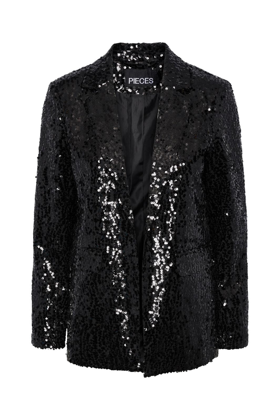 Pieces, Pcbossy Sequin Blazer, Black
