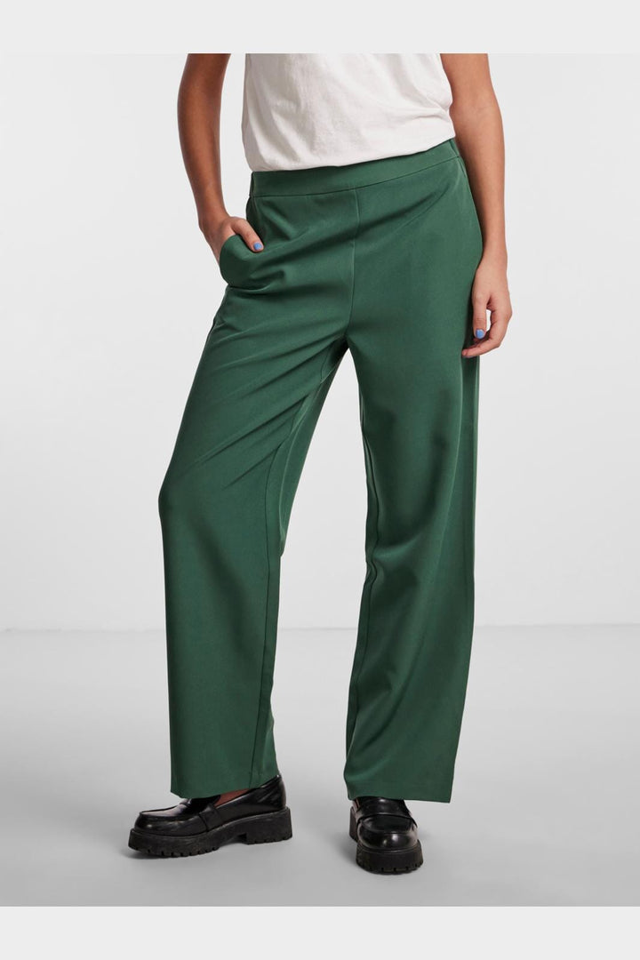 Pieces, Pcbossy Hw Wide Plain Pant, Trekking Green