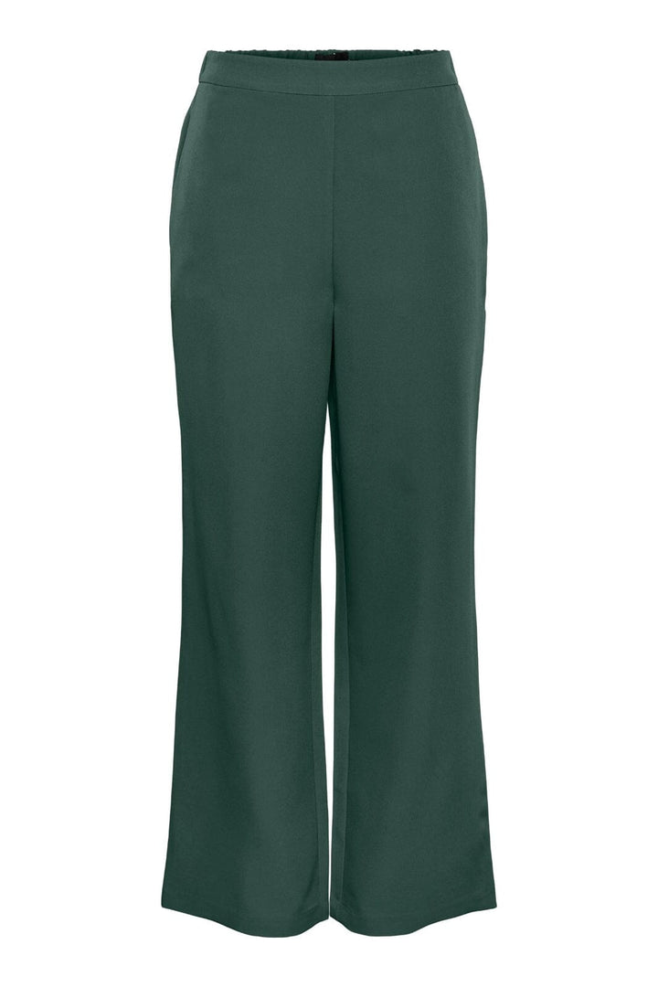 Pieces - Pcbossy Wide Plain Pant - 4266210 Trekking Green Bukser 