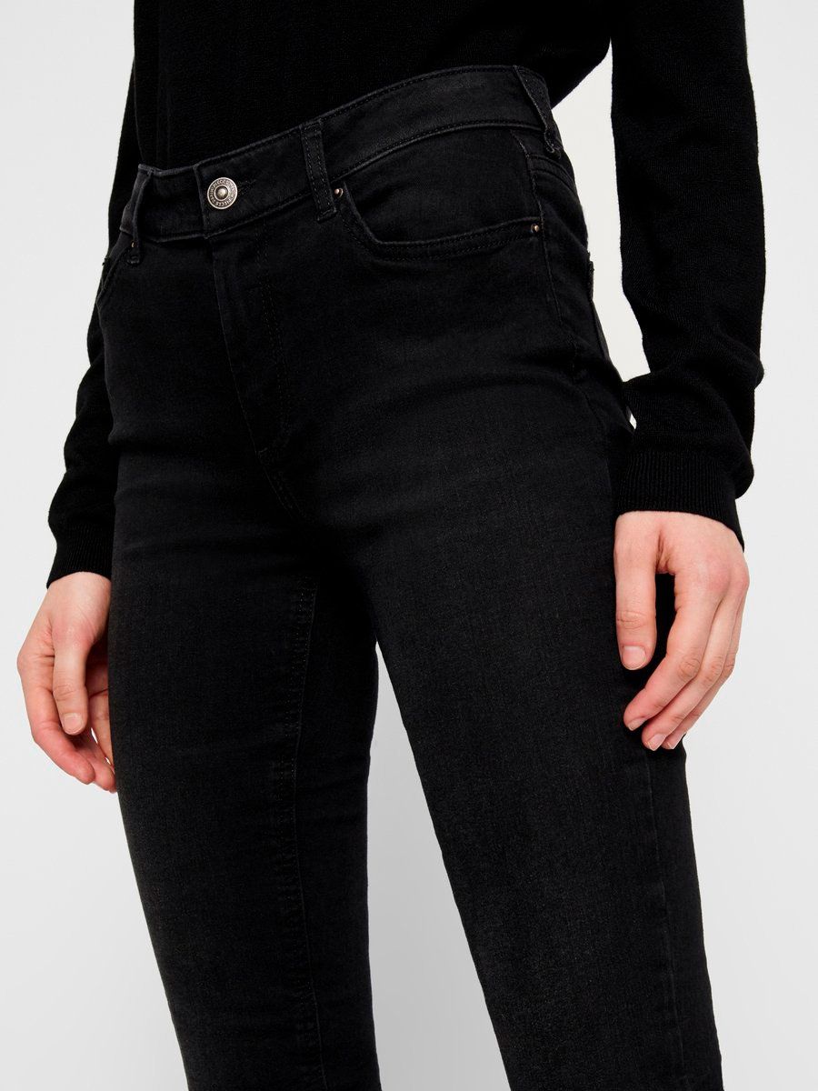 PIECES - PcDelly Skinny MW Jeans "32 - Black Jeans 