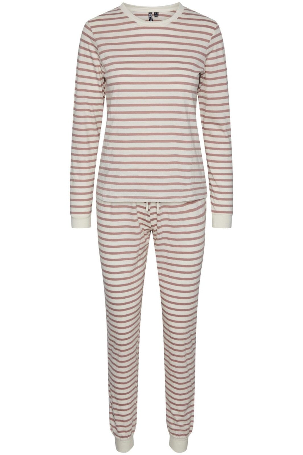 Pieces - Pcelf Jersey Set Lw - 4322658 Woodrose Cloud Dancer Nattøj 