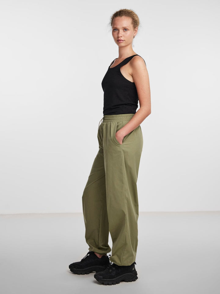 Pieces, Pcfradina Hw Track Pants, Deep Lichen Green