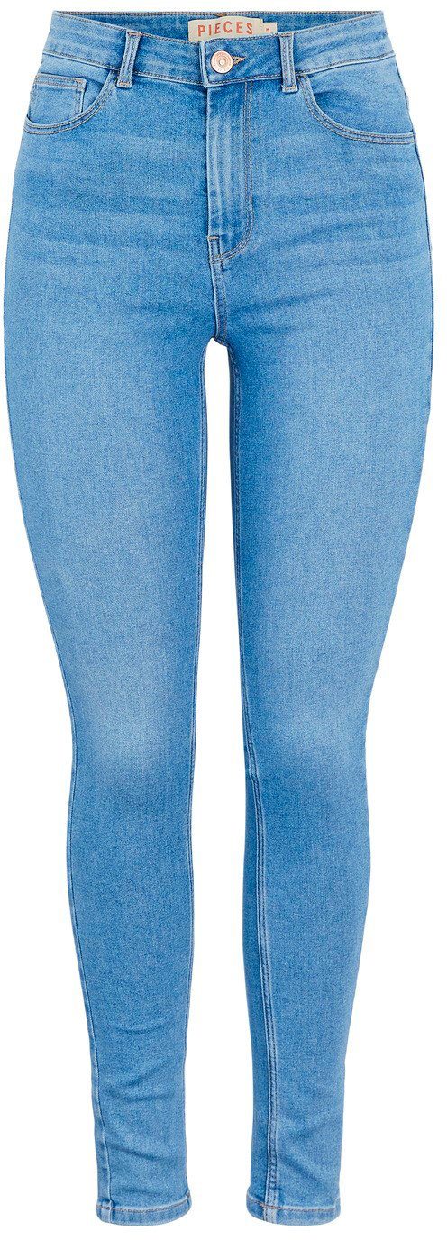 Pieces - PcHighfive Flex Skinny Jeans - Light Blue Denim Jeans 