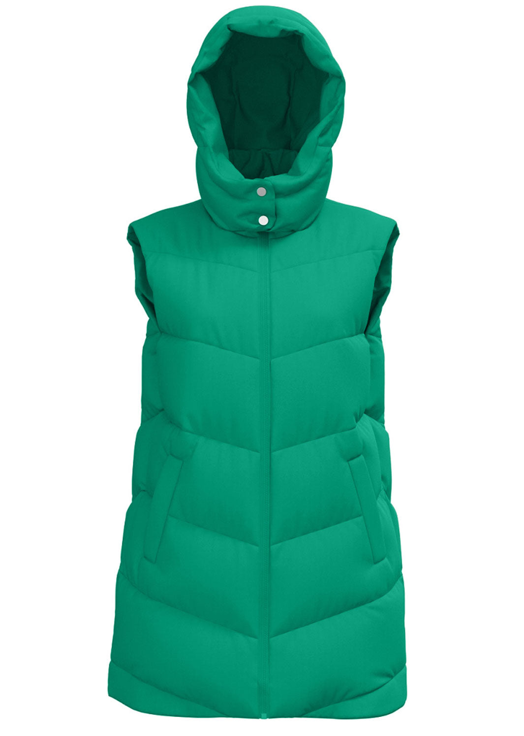 Pieces - PcJamilla Short Puffer Vest - Parakeet Veste 