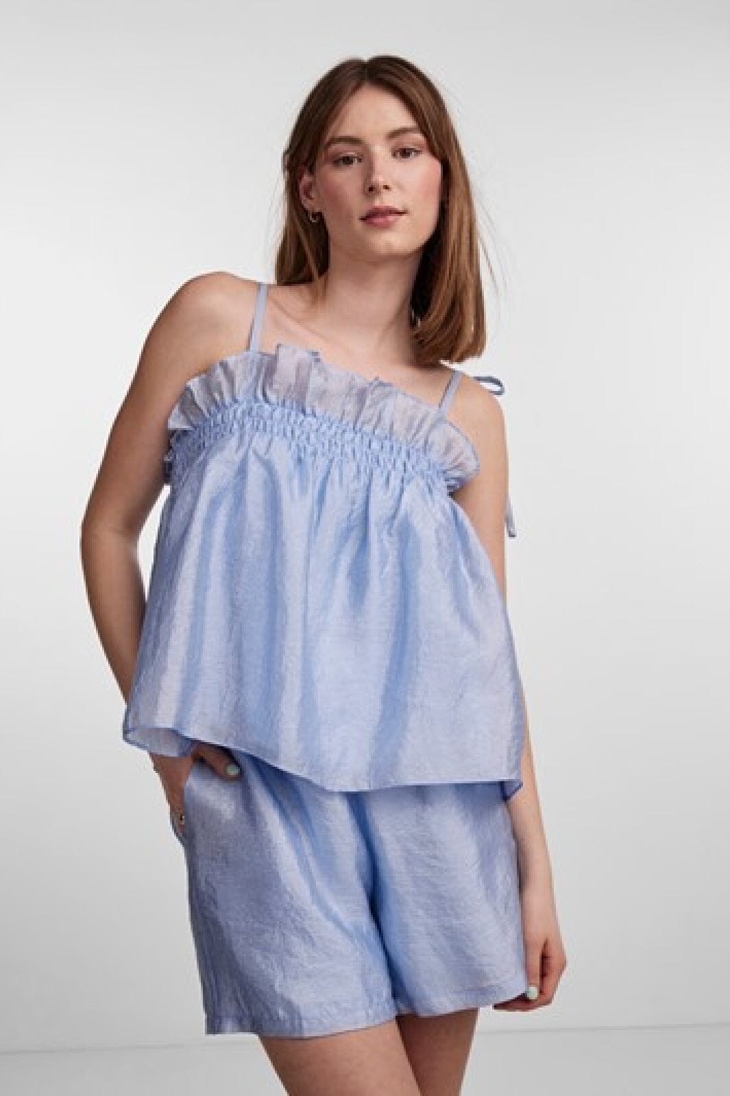 Pieces - Pcjoy Strap Top Pb - 4365253 Airy Blue Toppe 