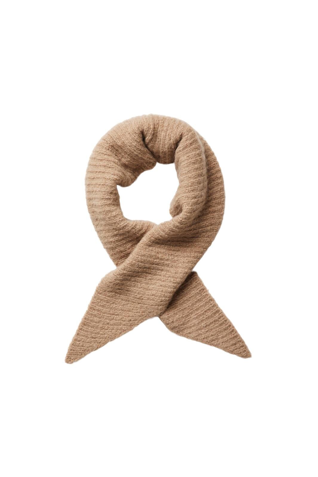 Pieces, Pcjune Triangle Wool Scarf, Silver Mink