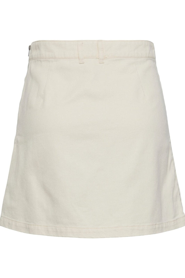 Pieces - Pckaja Contrast Skirt - Whitecap Gray Cloud Dancer Nederdele 