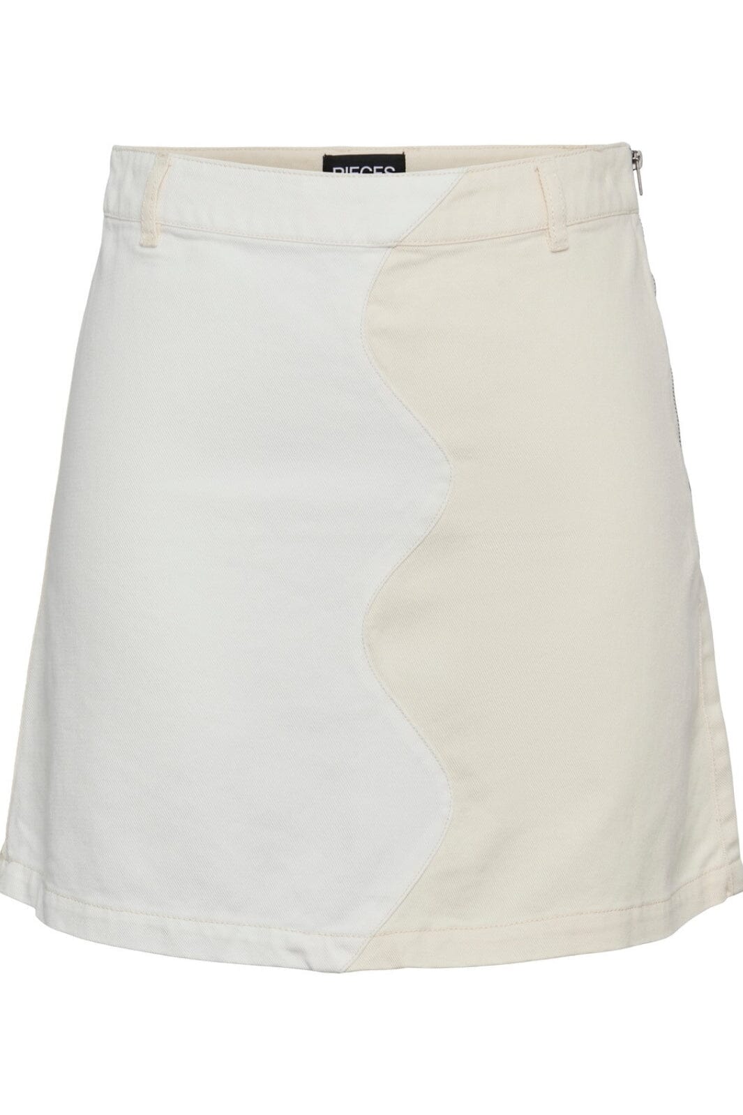 Pieces - Pckaja Contrast Skirt - Whitecap Gray Cloud Dancer Nederdele 