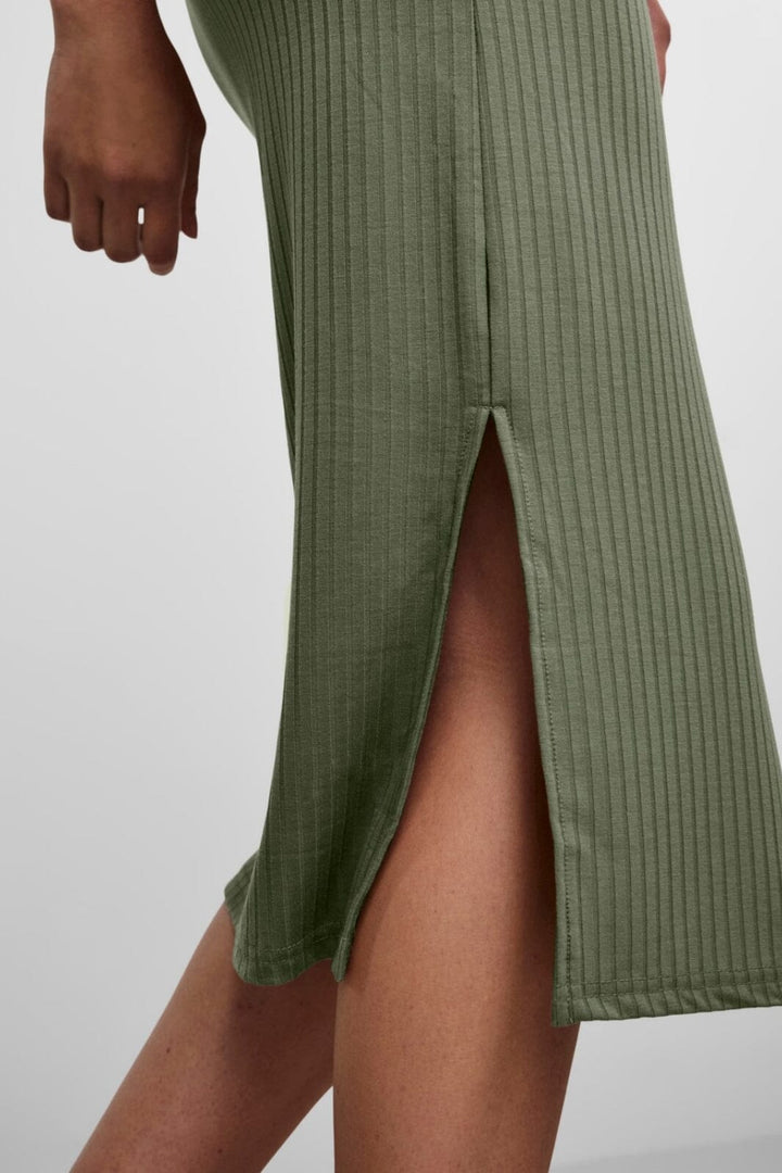 Pieces - PcKylie MW Midi Skirt - Deep Litchen Green Nederdele 