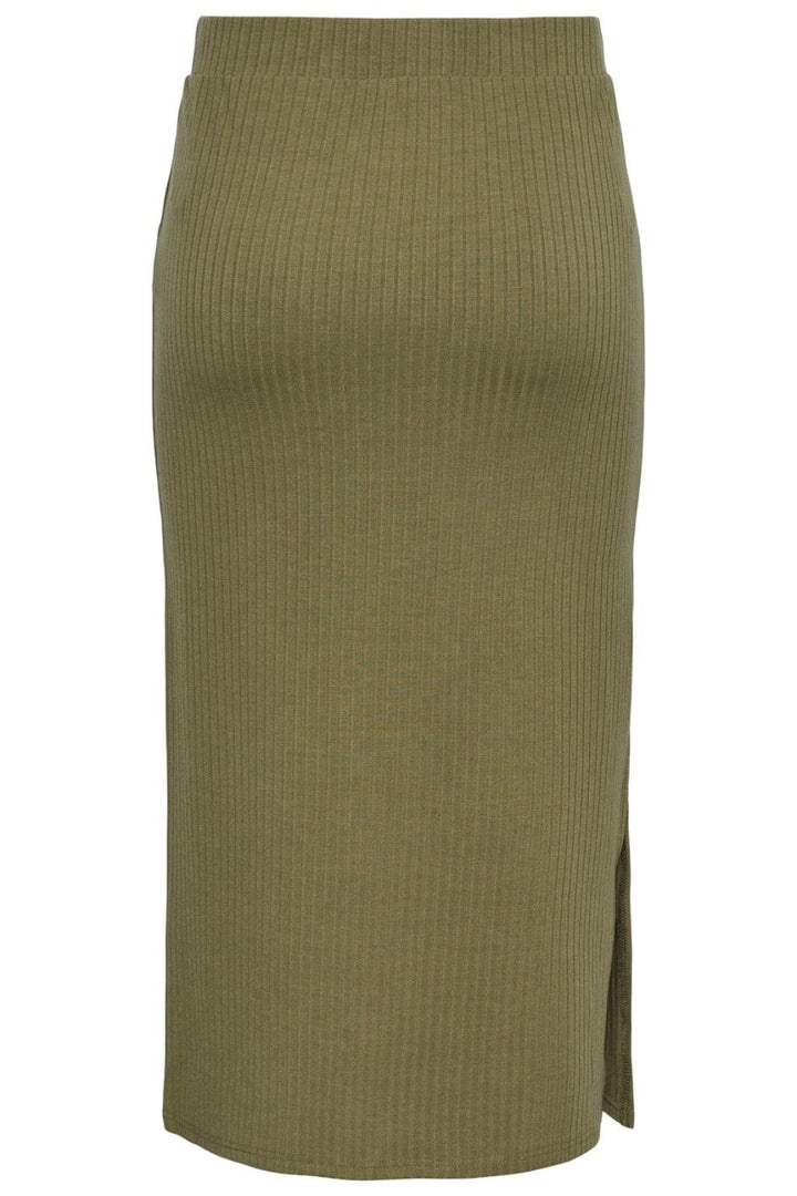 Pieces - PcKylie MW Midi Skirt - Deep Litchen Green Nederdele 