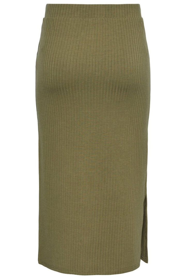 Pieces - PcKylie MW Midi Skirt - Deep Litchen Green Nederdele 