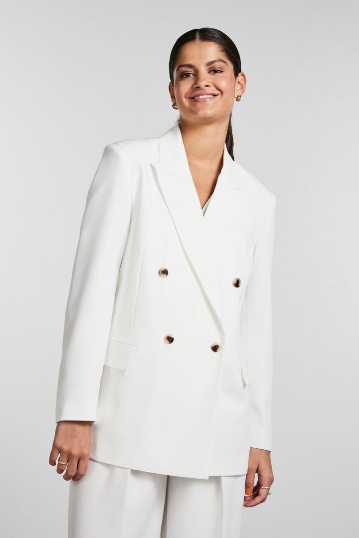 Pieces - Pckyza Oversized Blazer - Cloud Dancer Blazere 