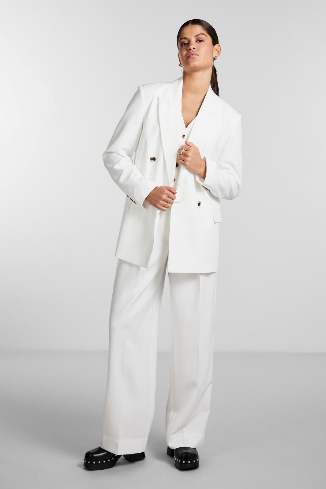 Pieces - Pckyza Oversized Blazer - Cloud Dancer Blazere 