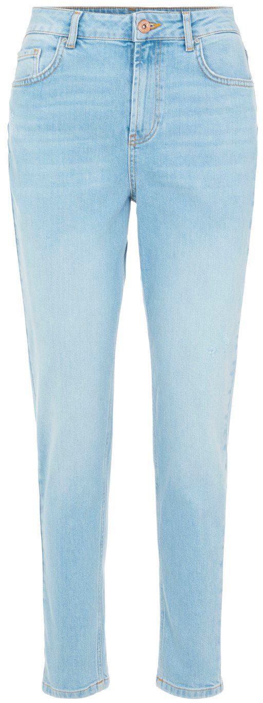 Pieces - PcLeah Mom HW Ankel - Light Blue Denim Jeans 