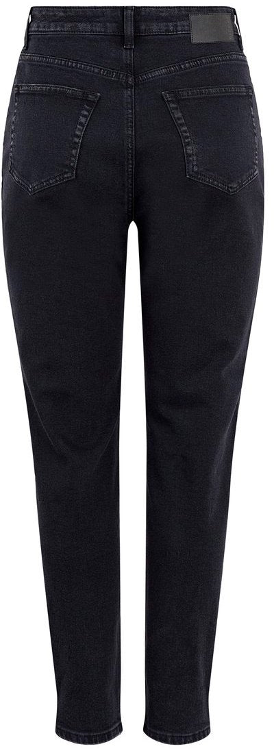 Pieces - PcLeah Mom HW Pants - Black Jeans 