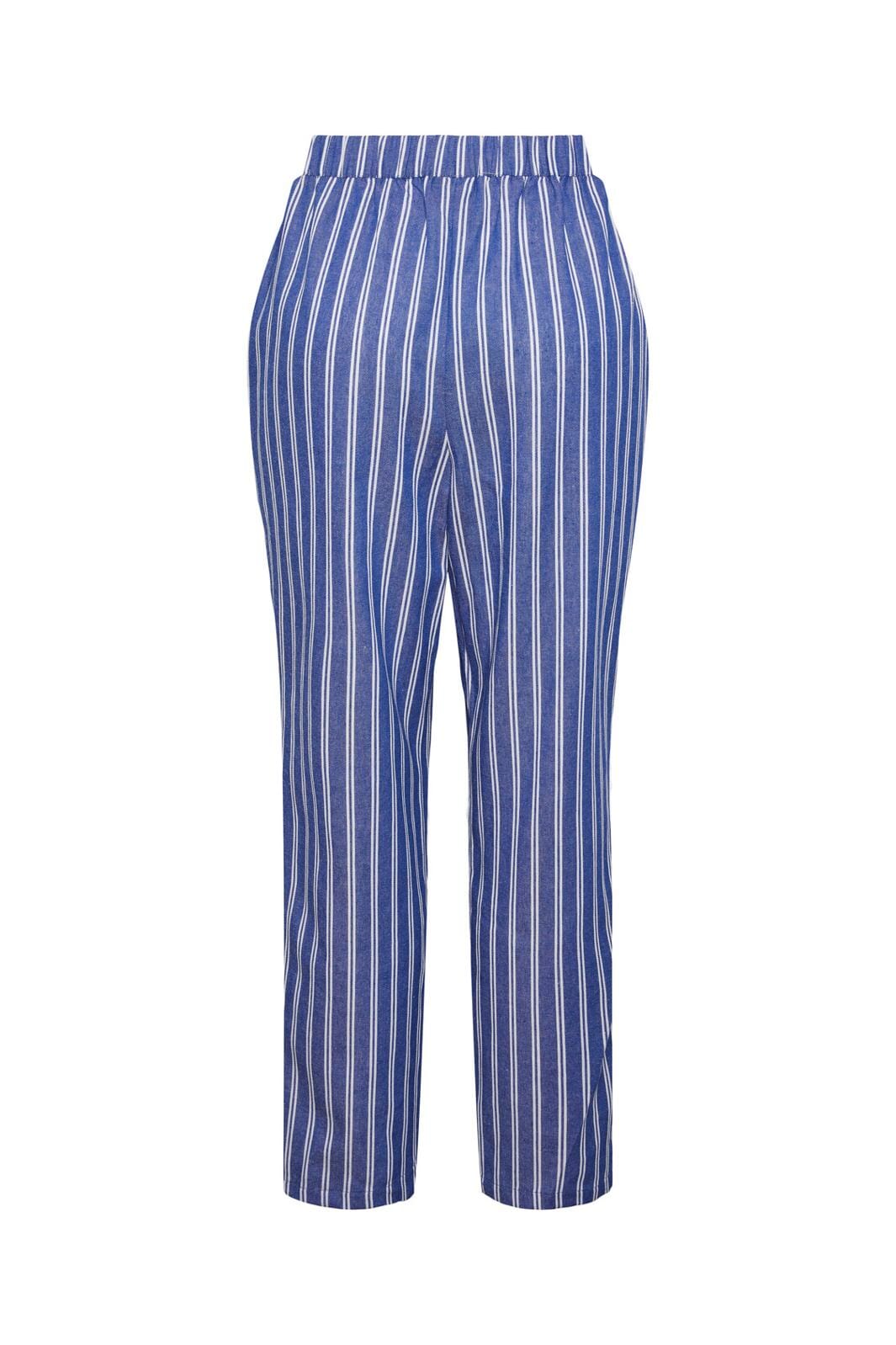 Pieces, Pclilja Hw Pant, Cornflower Blue WHITE