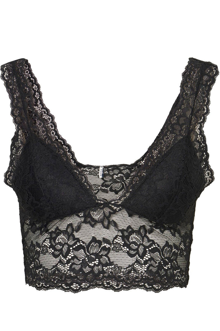 Pieces - PcLina Lace Bra - Black BH 