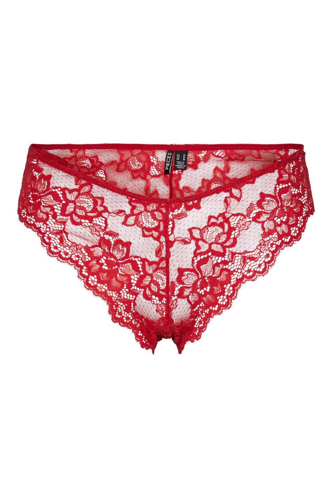 Pieces, Pclina Lace Wide Brief 2-Pack, Salsa
