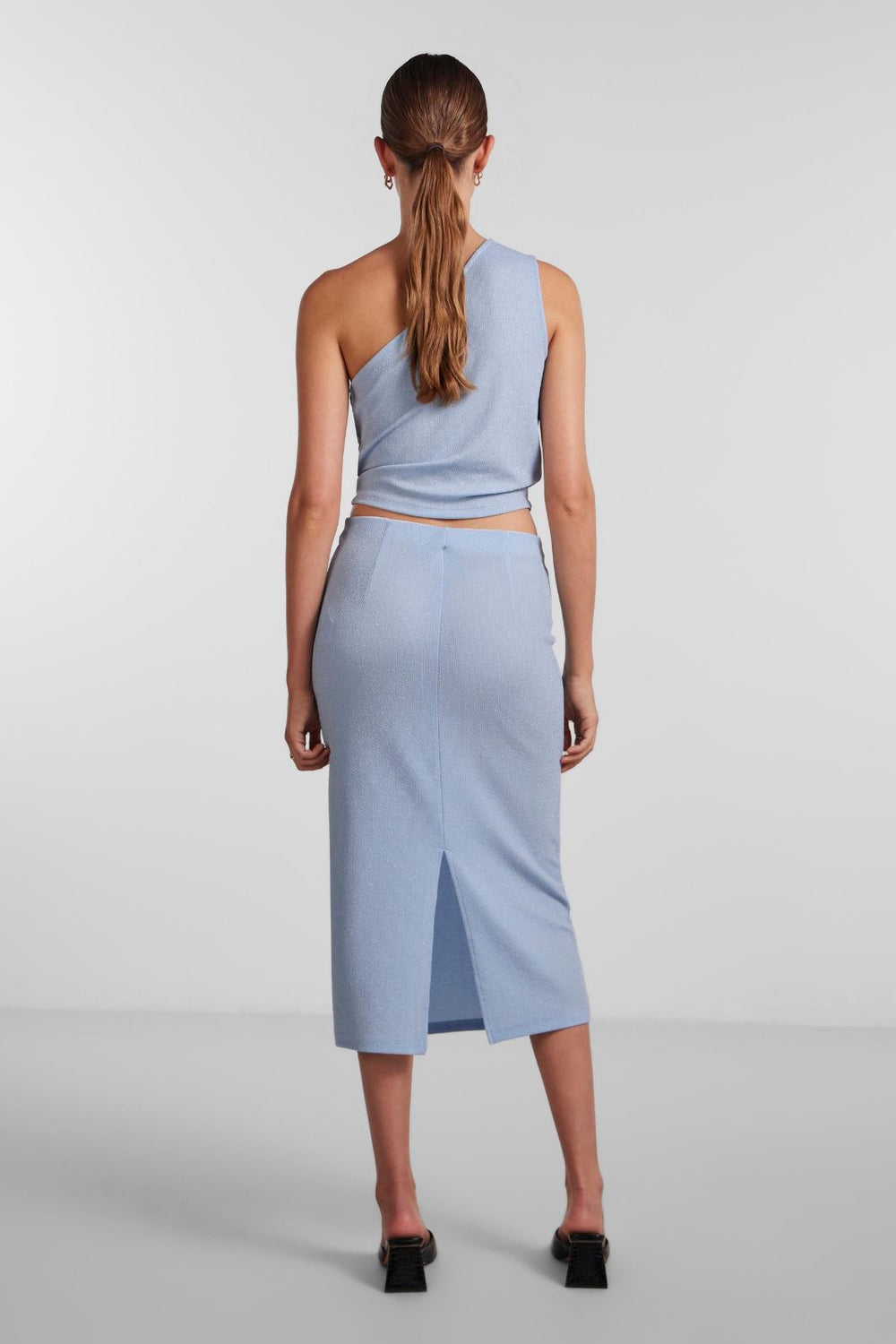 Pieces - Pclina Midi Skirt - Airy Blue Nederdele 
