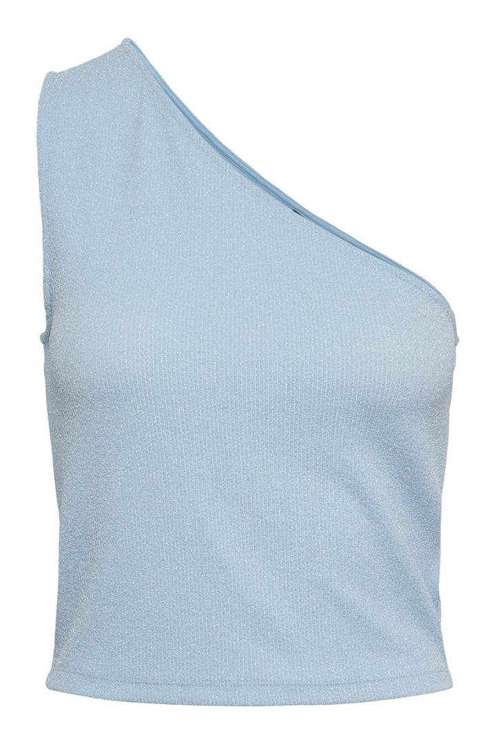 Pieces - Pclina One Shoulder Top - Airy Blue Toppe 