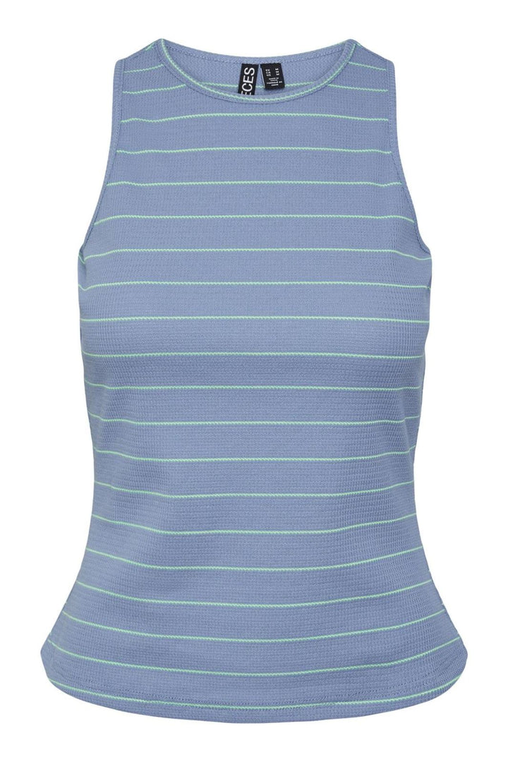 Pieces - Pcmelanie Sl Tank Top - 4403033 Cornflower Blue Ice Green Toppe 