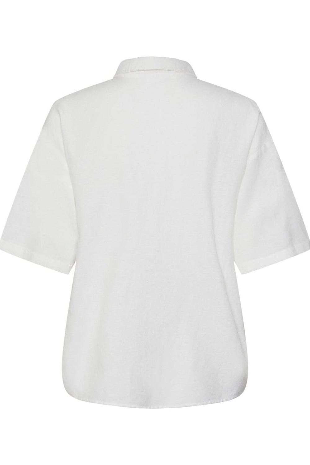 Pieces - Pcmilano Ss Shirt - 4368643 Bright White Skjorter 