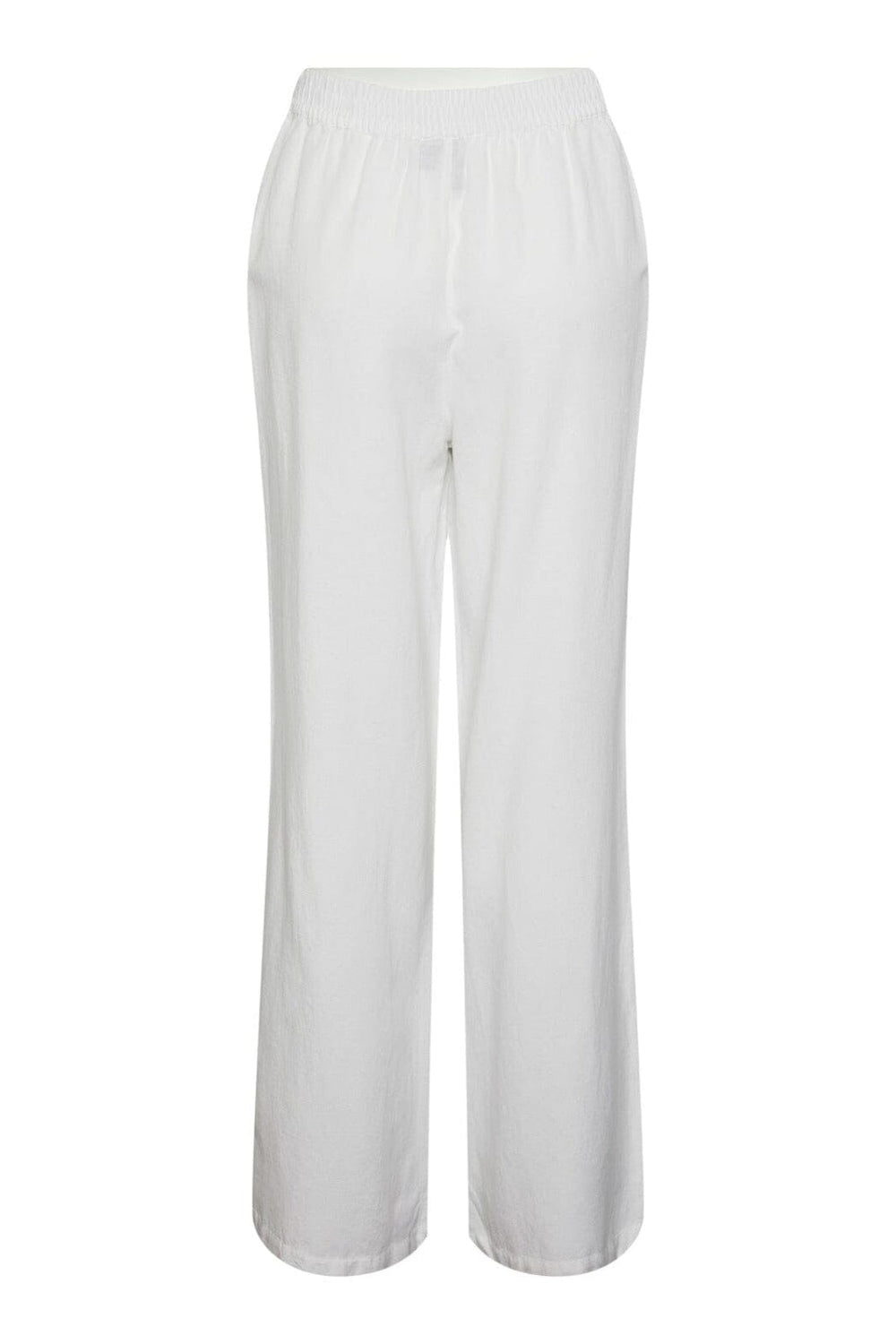 Pieces - Pcmilano Wide Pant - 4368661 Bright White Bukser 