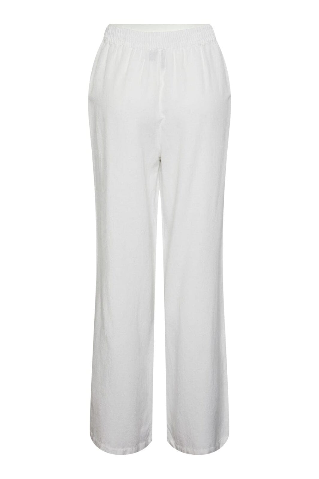 Pieces - Pcmilano Wide Pant - 4368661 Bright White Bukser 