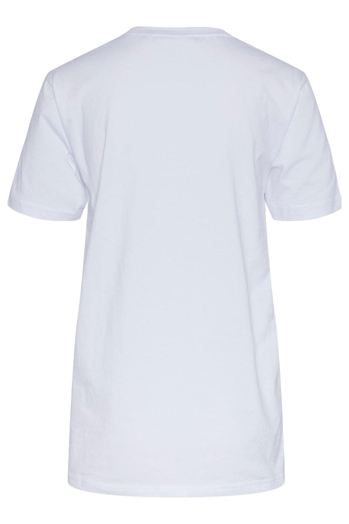 Pieces - Pcmixtape Ss Tee H2O - 4420450 Bright White H2O T-shirts 