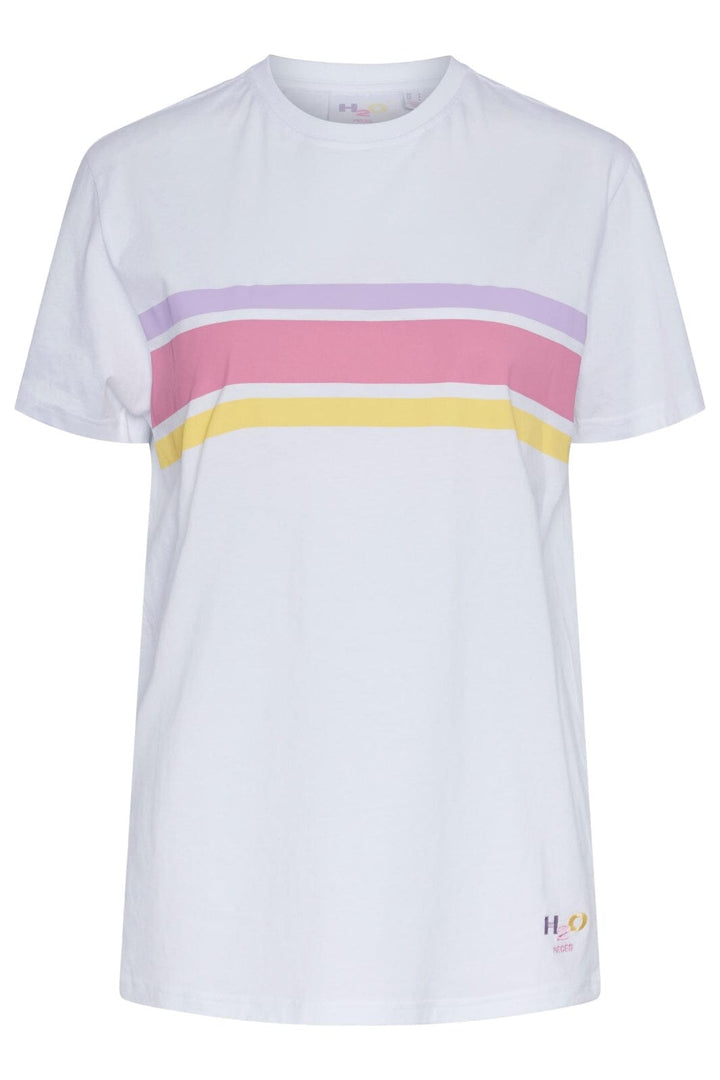 Pieces - Pcmixtape Ss Tee H2O - 4420450 Bright White H2O T-shirts 
