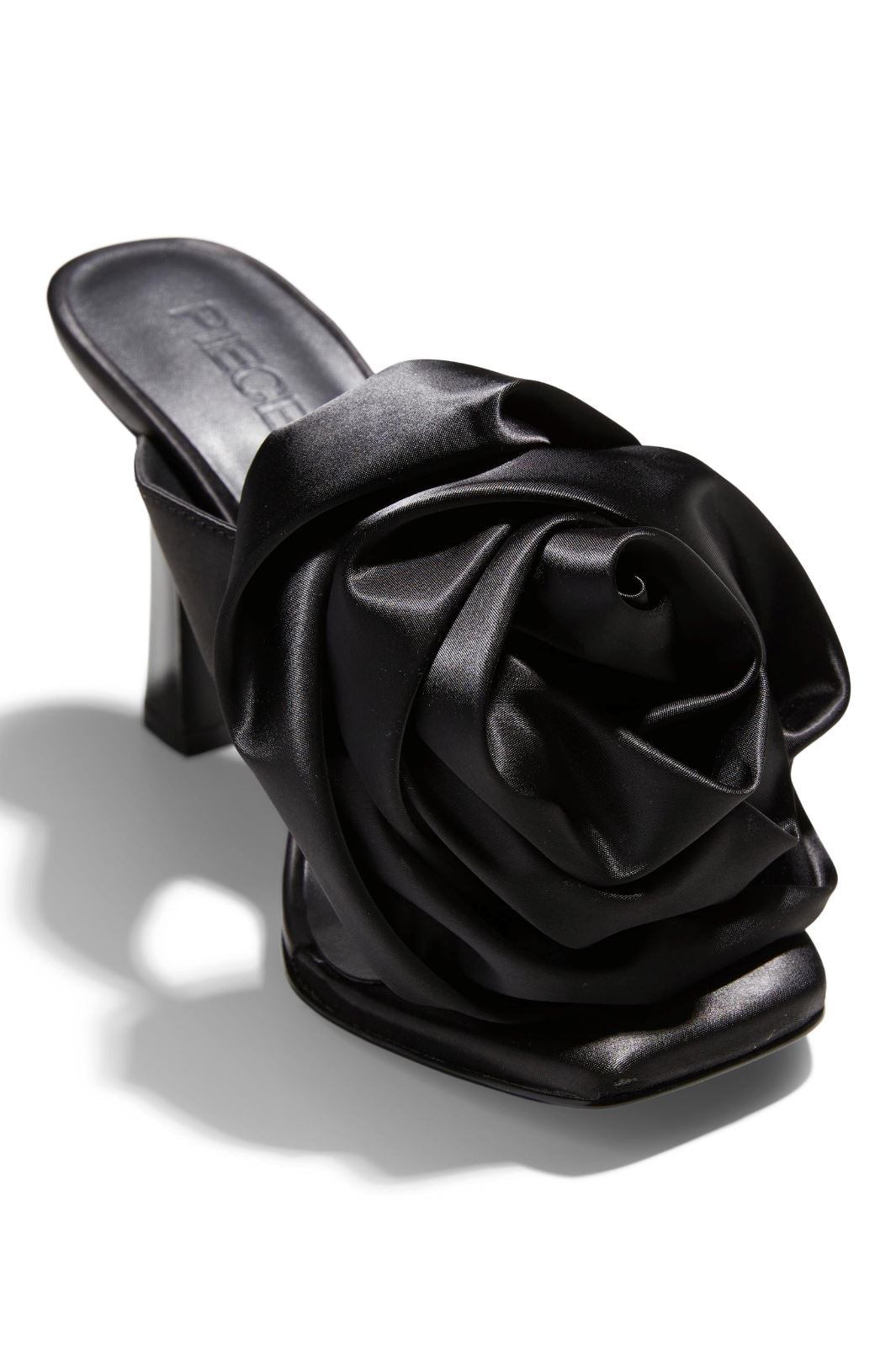 Pieces - Pcnadine Satin Flower Heel - 4454874 Black Stiletter 