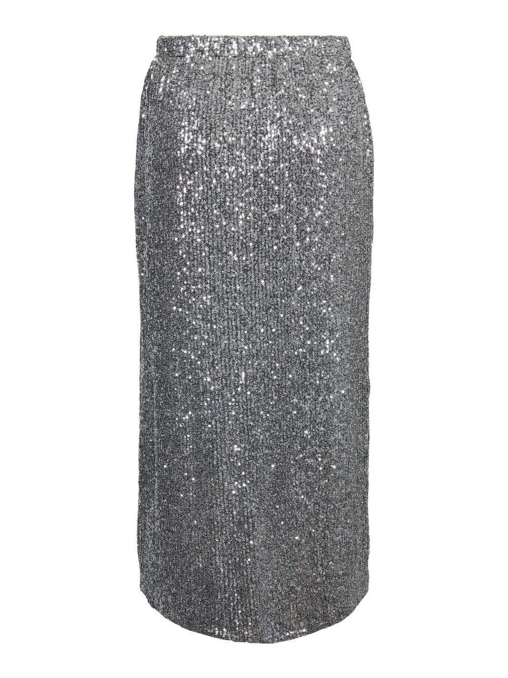 Pieces - Pcniri Ankle Skirt - 4509878 Silver Sequins
