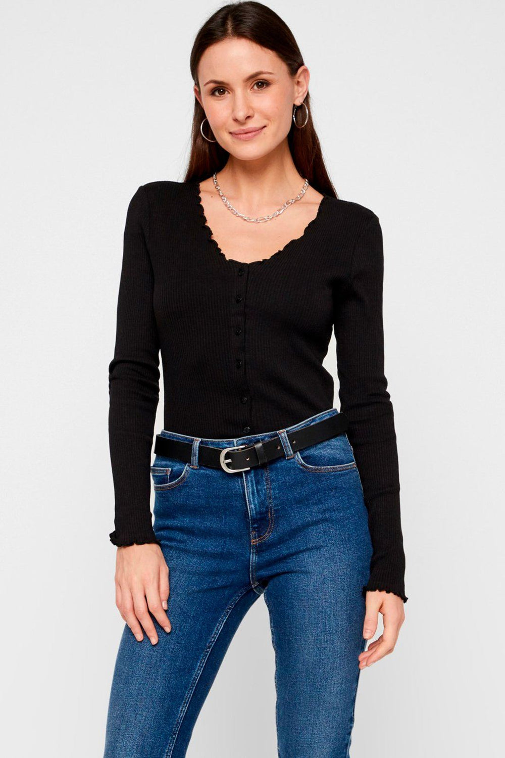 PIECES - PcNukisa LS Cardigan - Black Cardigans 
