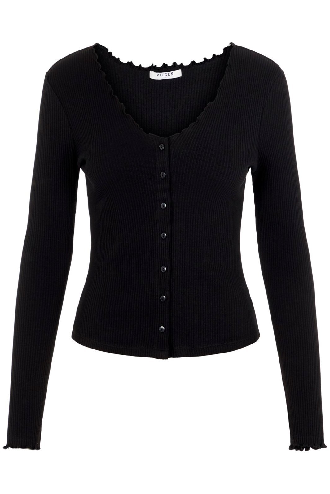 PIECES - PcNukisa LS Cardigan - Black Cardigans 