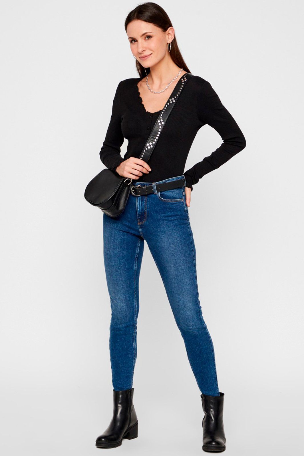 PIECES - PcNukisa LS Cardigan - Black Cardigans 