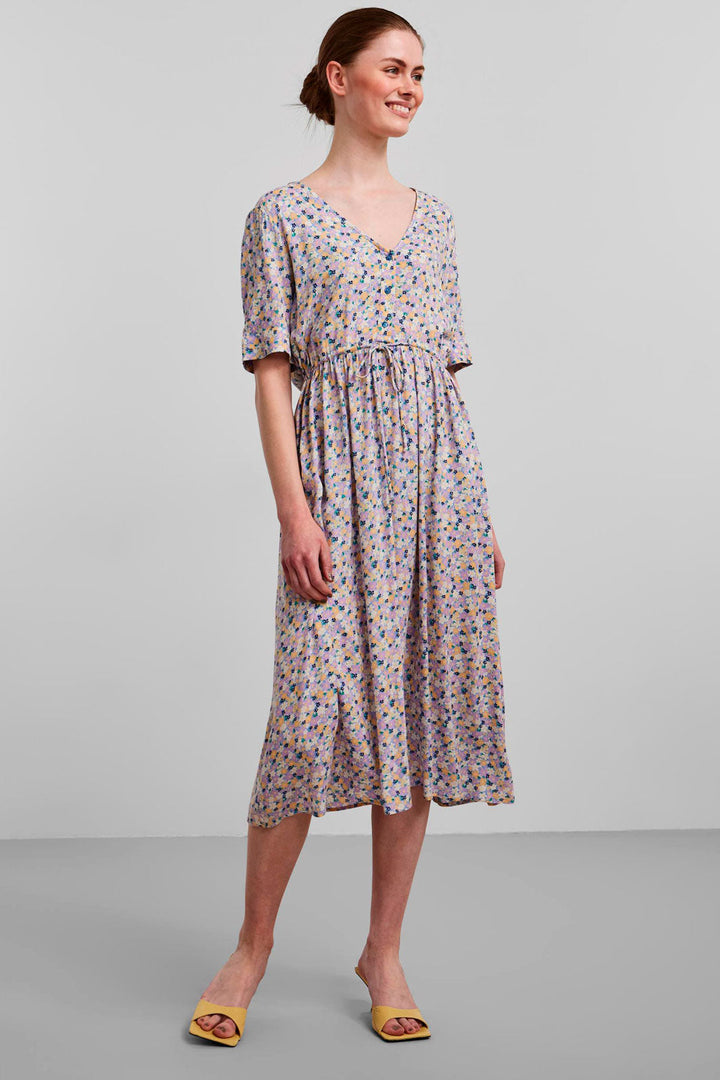 Pieces - Pcnya Ss Midi Dress Bf - Apricot Cream Kjoler 