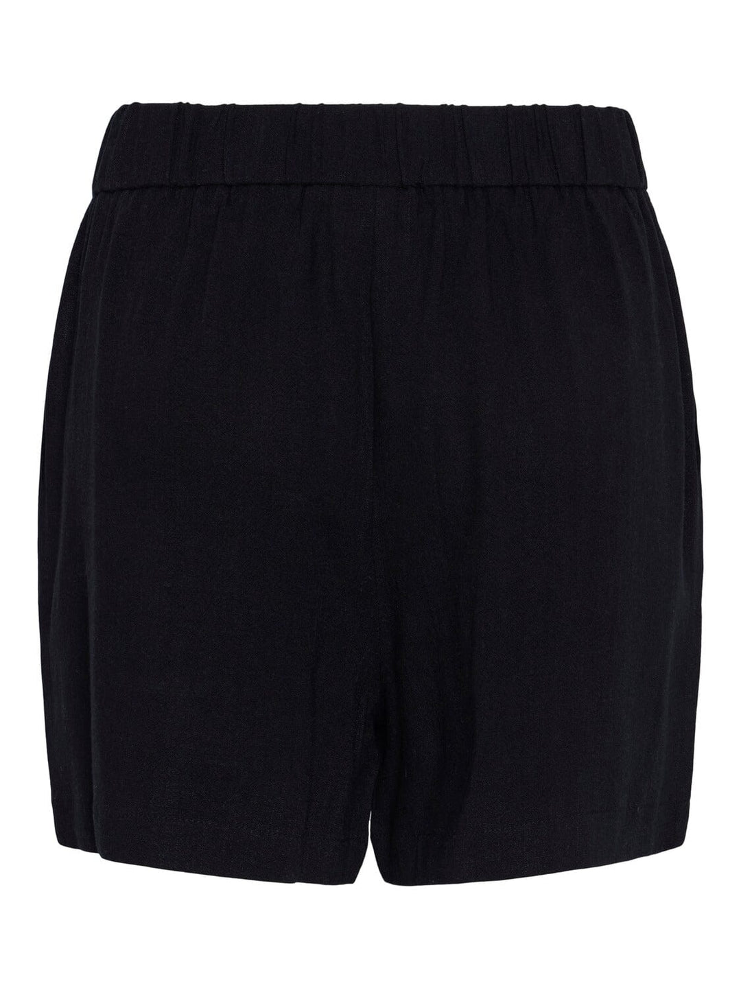 Pieces, Pcvinsty Hw Linen Shorts, Black