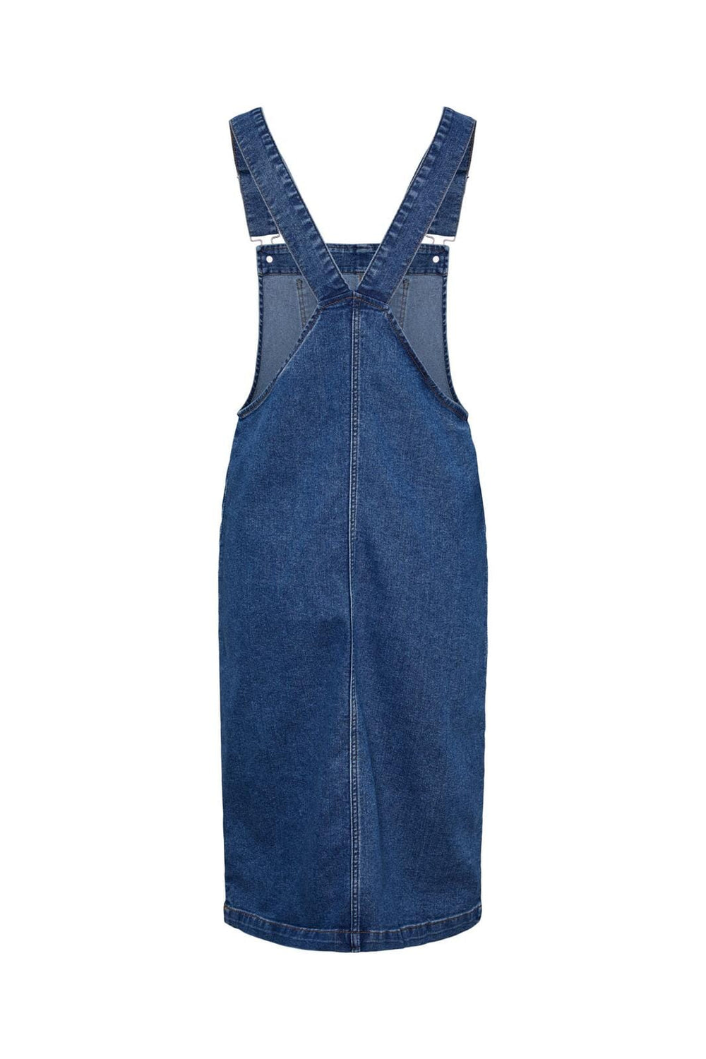 Pieces X Ditte Estrup, Pcally Sl Midinim Spencer Dress, Medium Blue Denim