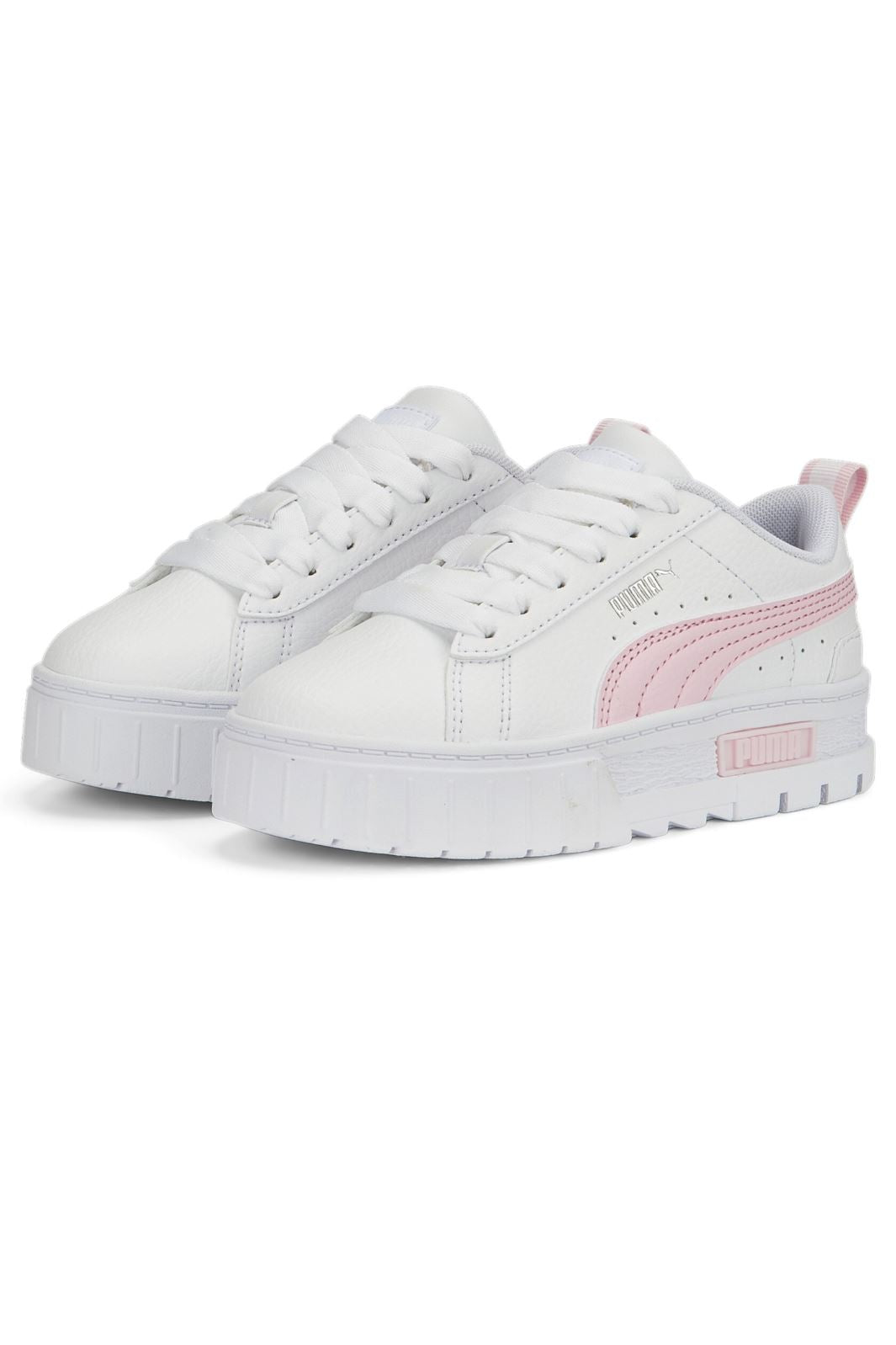 Puma - Mayze Lth PS - White Pearl Pink vivid Violet Sneakers 