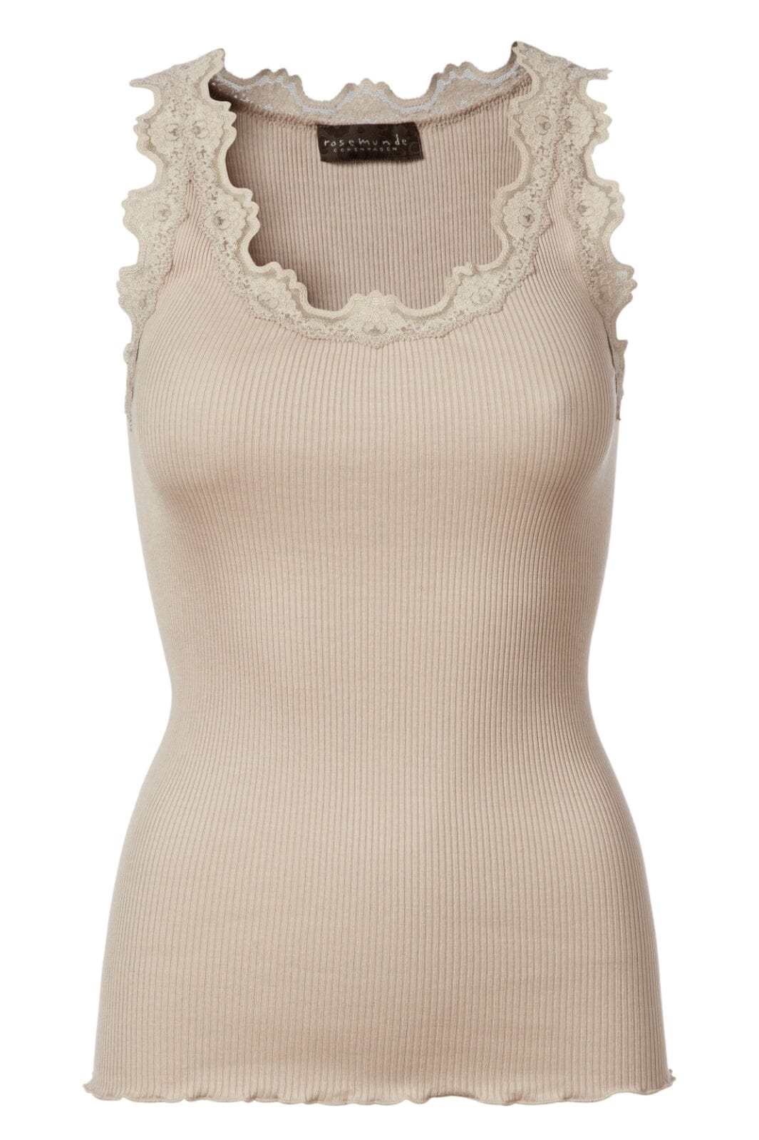 Rosemunde - Silk Top W/Lace - 826 Cacao Toppe 