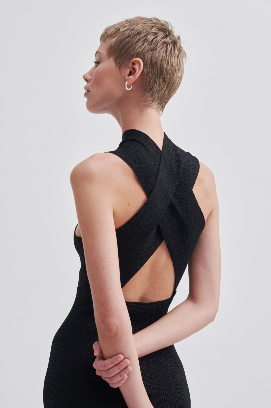Second Female - Kris Knit Dress - Black Kjoler 