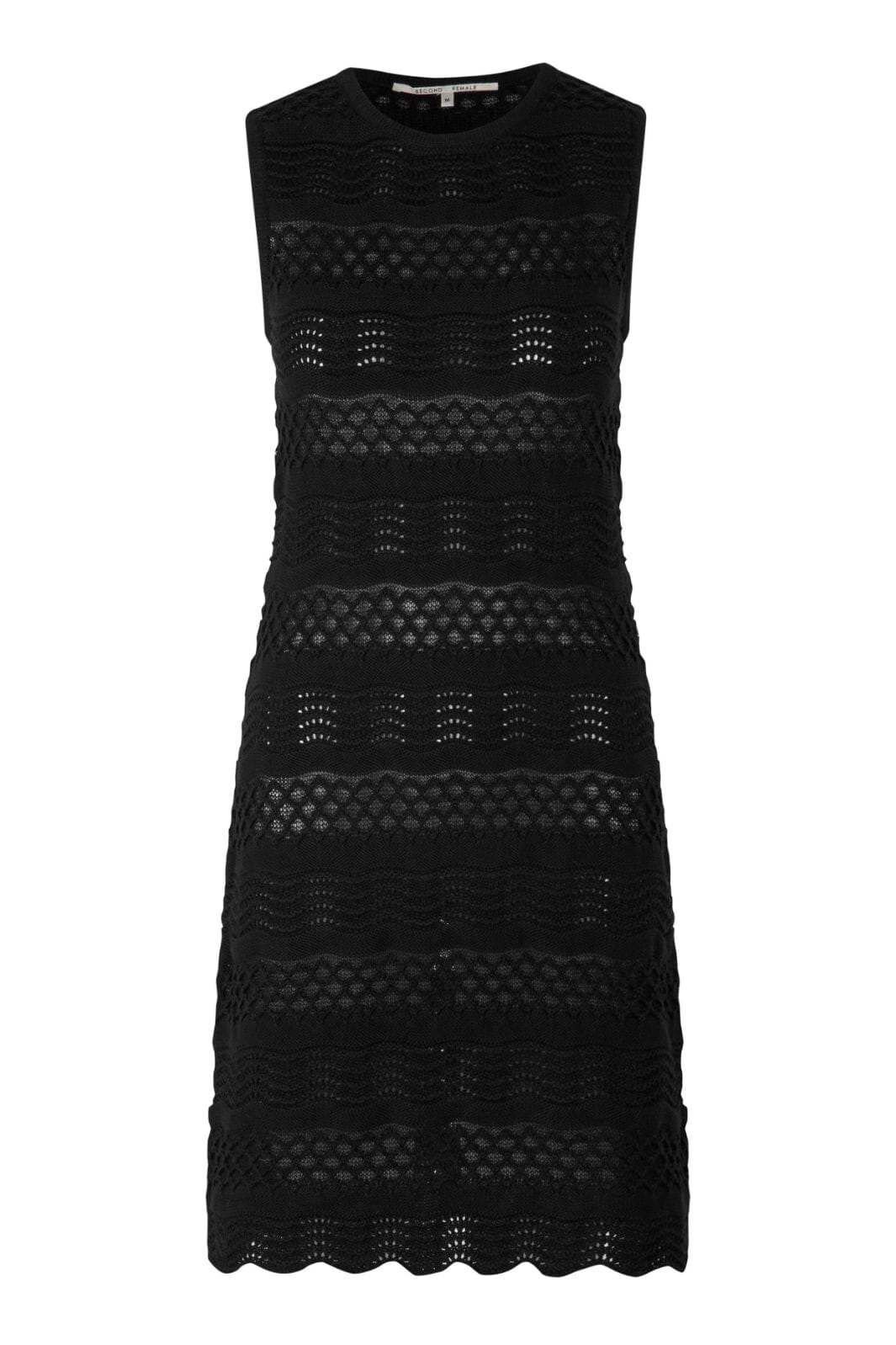 Second Female - Mutio Knit Mini Dress - Black Kjoler 