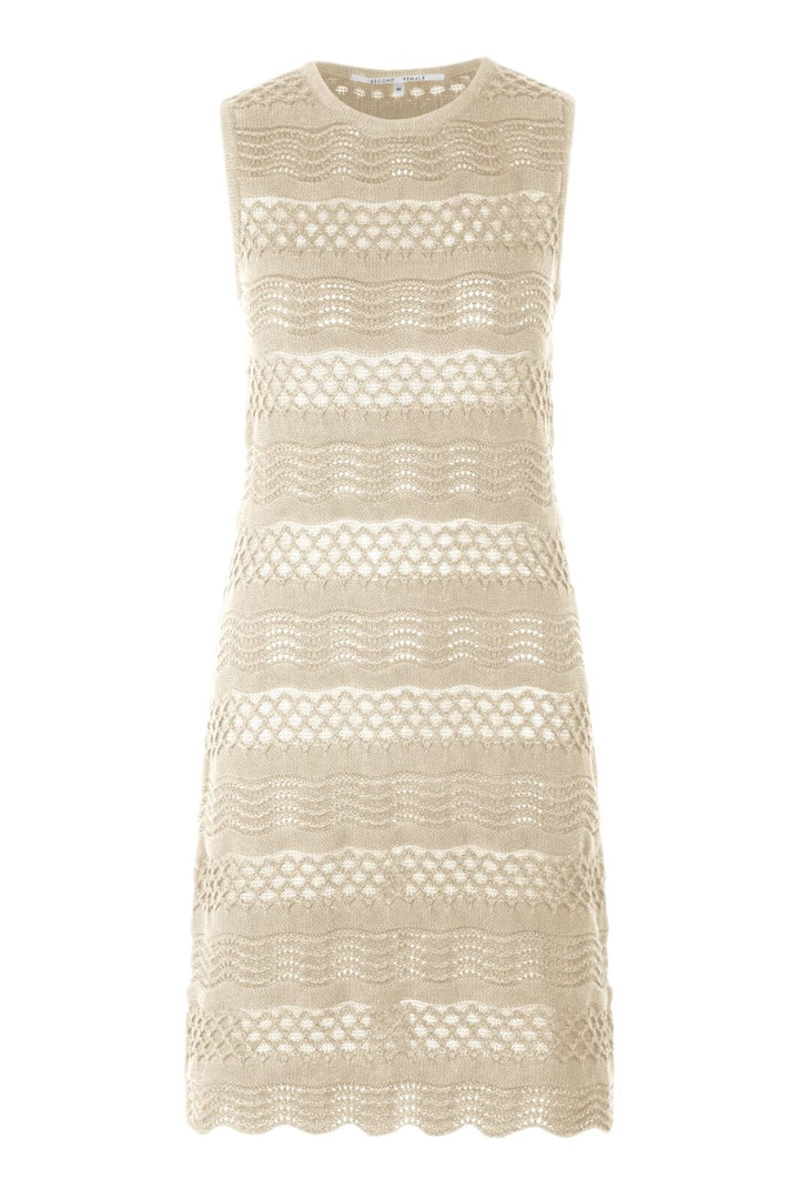 Second Female - Mutio Knit Mini Dress - Dark Chalk Kjoler 