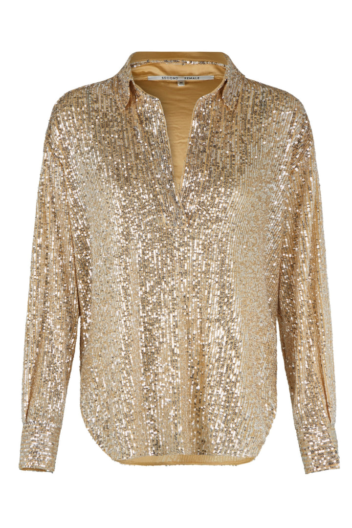 Second Female - Shine On Blouse - Silver Bluser 