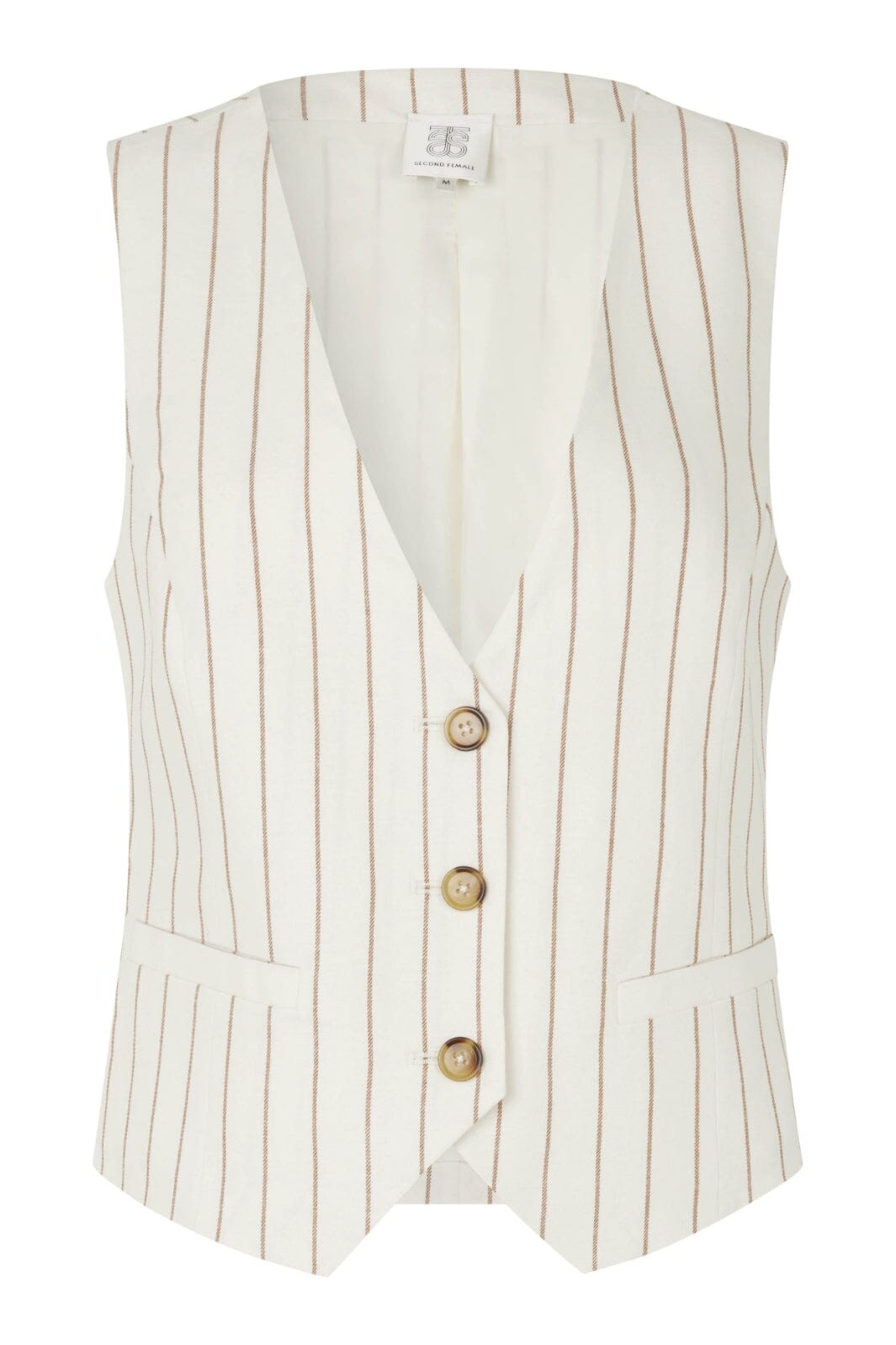 Second Female - Spigato Waistcoat - Antique White Veste 