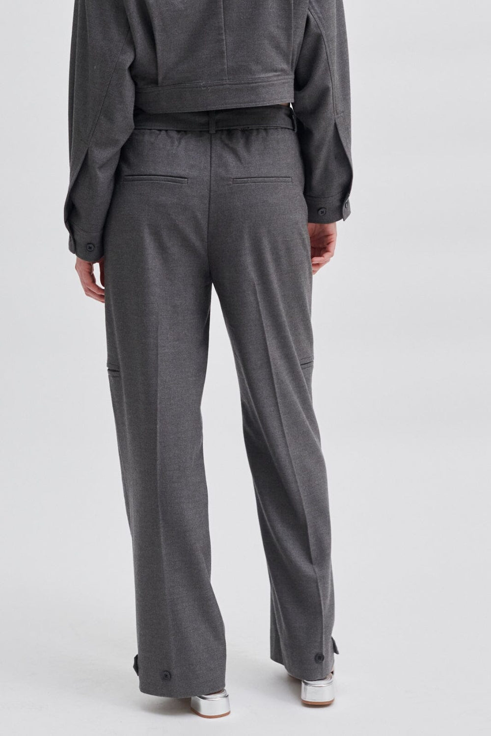 Second Female - Tradition Trousers - Grey Melange Bukser 