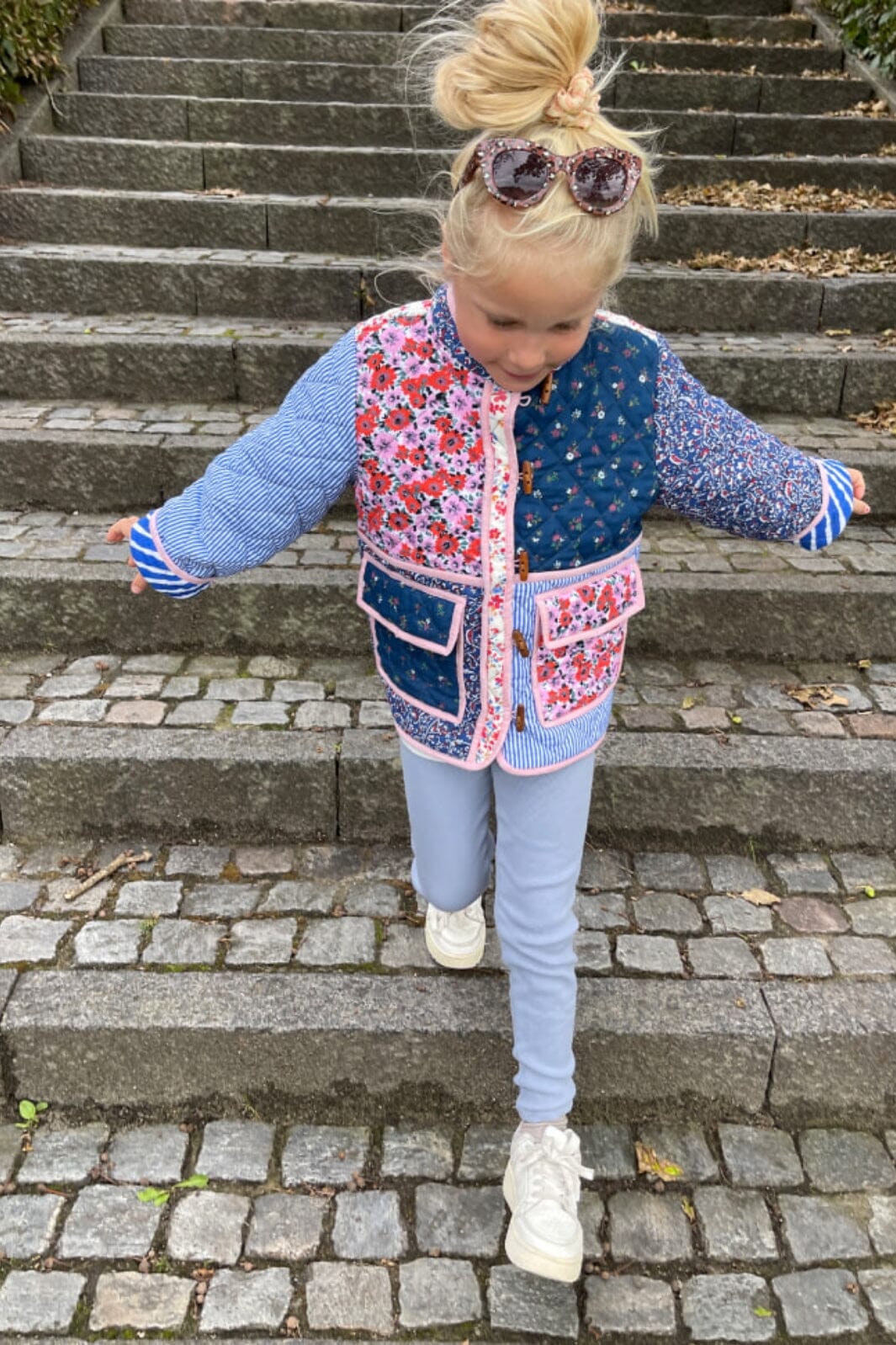 Sissel Eddelbo - Adriane Mini Quilted Cotton Jacket - Blue Overgangs/Sommer Jakker 