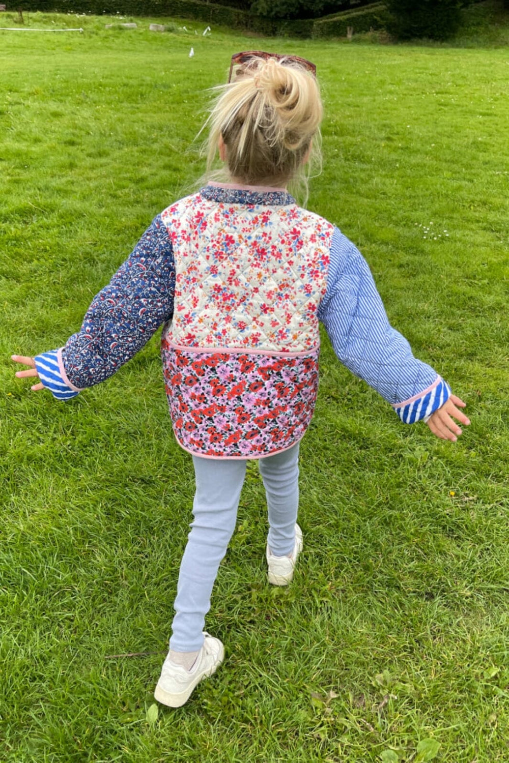 Sissel Eddelbo - Adriane Mini Quilted Cotton Jacket - Blue Overgangs/Sommer Jakker 