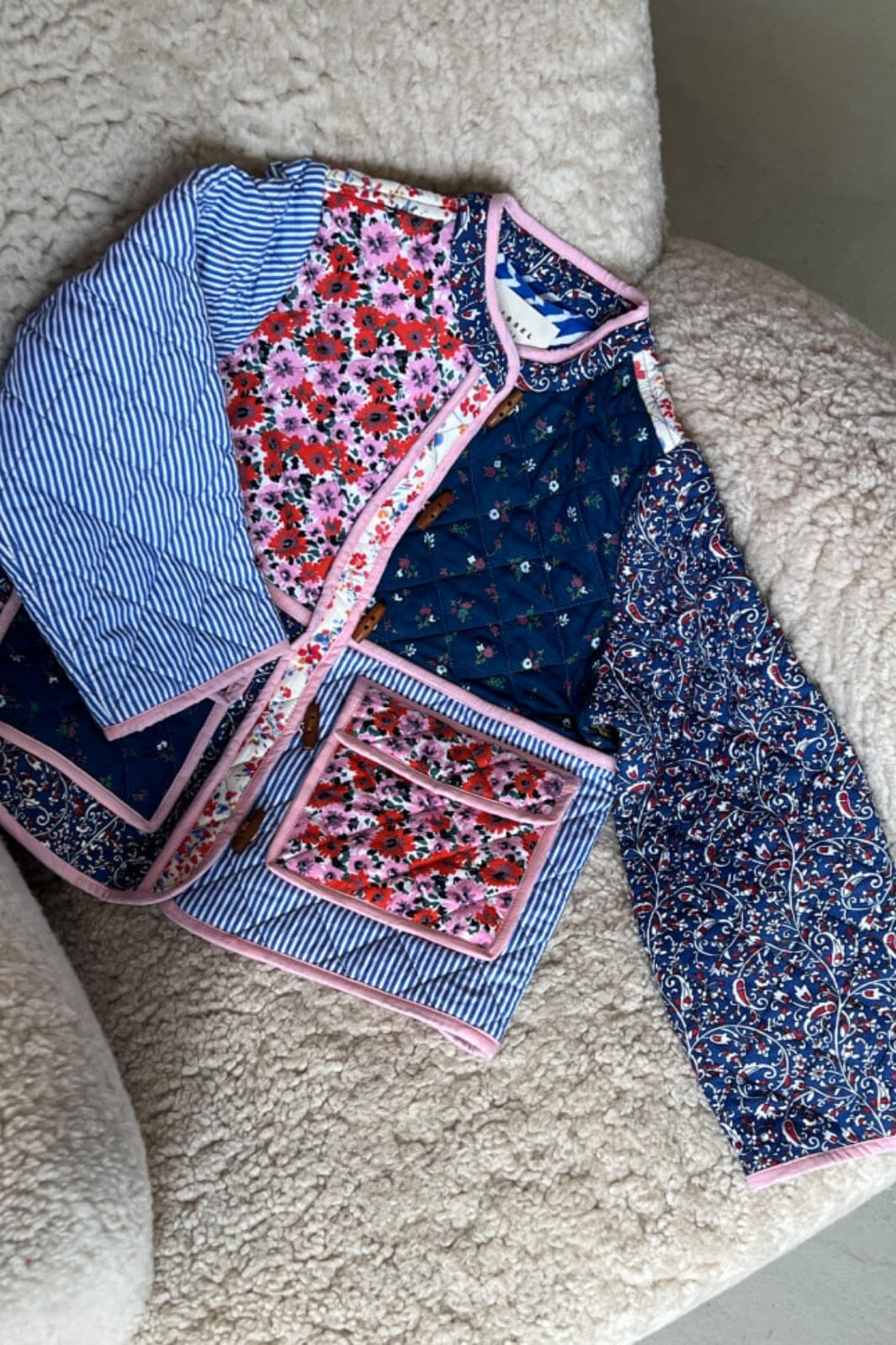 Sissel Edelbo - Adriane Quilted Cotton Jacket - Blue Jakker 