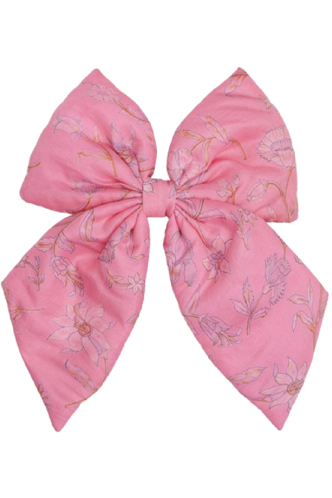 Sissel Edelbo - Big Silk Bow Hair Clip - Bright Pink Hårspænder 